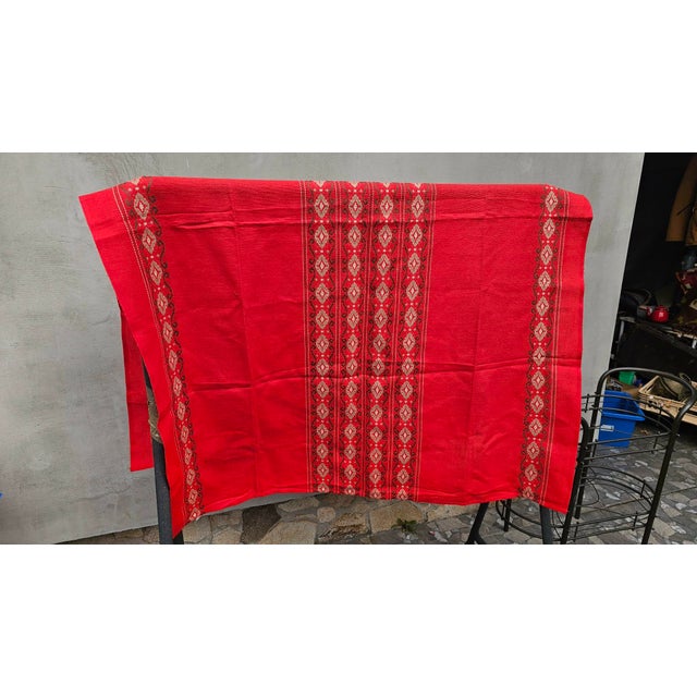Vintage Kilim Tablecloth, 1970s-1980s For Sale - Image 9 of 9