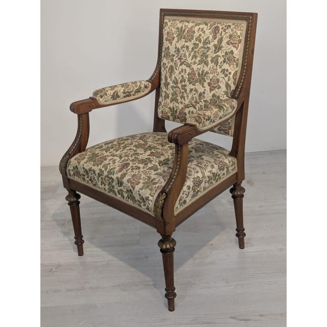 Antique Louis XVI Style Armchair, France For Sale - Image 5 of 18