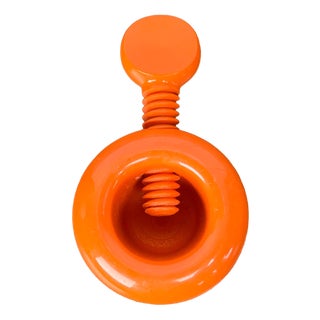 Mid-Century Modern Space Age Danish Orange Plastic Nutcracker from Dana Plast, 1960s For Sale