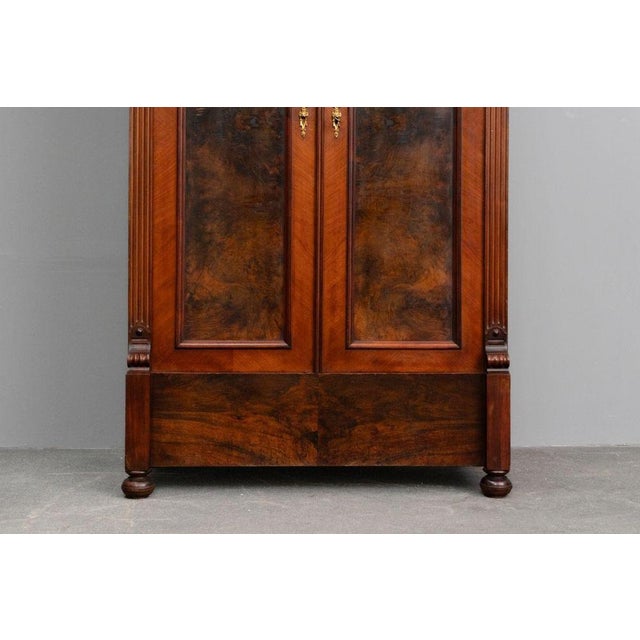 Gründerzeit Wardrobe in Walnut For Sale - Image 9 of 18