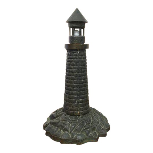 1930s Cast Bronze Lighthouse Lamp Chairish