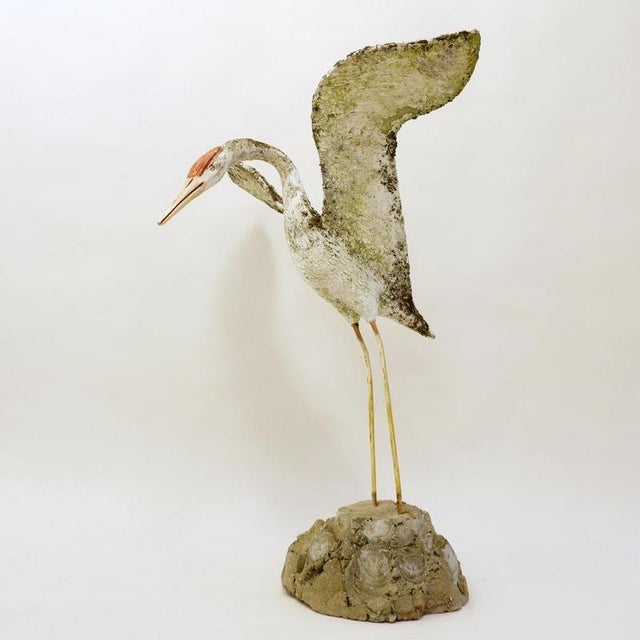 Decorative Outdoor Heron Sculpture For Sale - Image 16 of 16