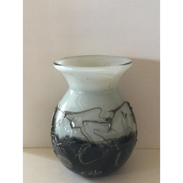 Glass Paste Vase by Florea Silviu For Sale - Image 4 of 4