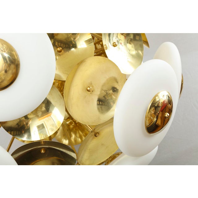 Not Yet Made - Made To Order Bespoke Sculptural Italian Modern Brass and Glass Sputnik Chandelier With 45 Arms For Sale - Image 5 of 6