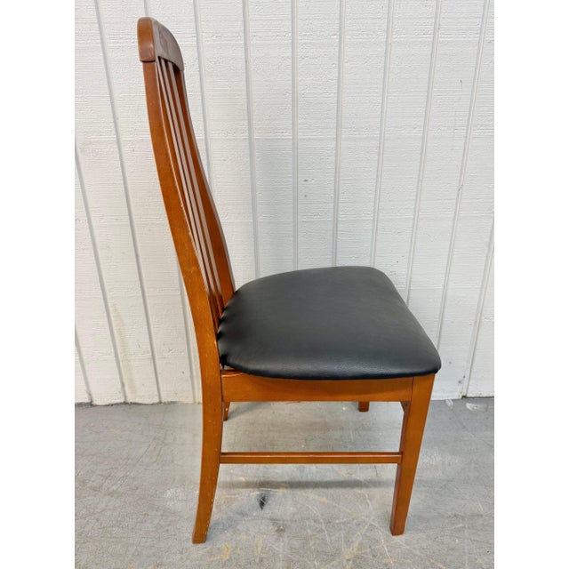 1980s Vintage Danish Modern Eva Style Teak Dining Chairs - Set of 8 For Sale - Image 5 of 7