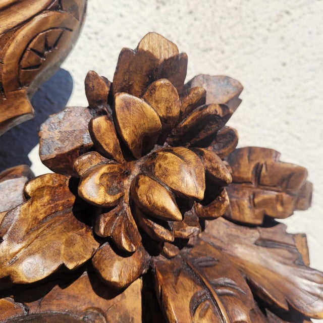 Large 19th Century Mirror in Carved Wood, Italy For Sale - Image 5 of 18
