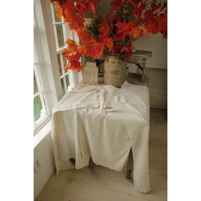 Antique 19th C. French White Linen Hand Towels Set of 5 Chairish