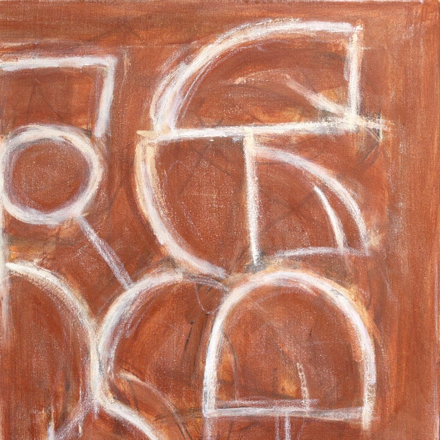 Textile Burning Memories - Original Large Abstract Expressionist Oil Painting on Canvas For Sale - Image 7 of 9