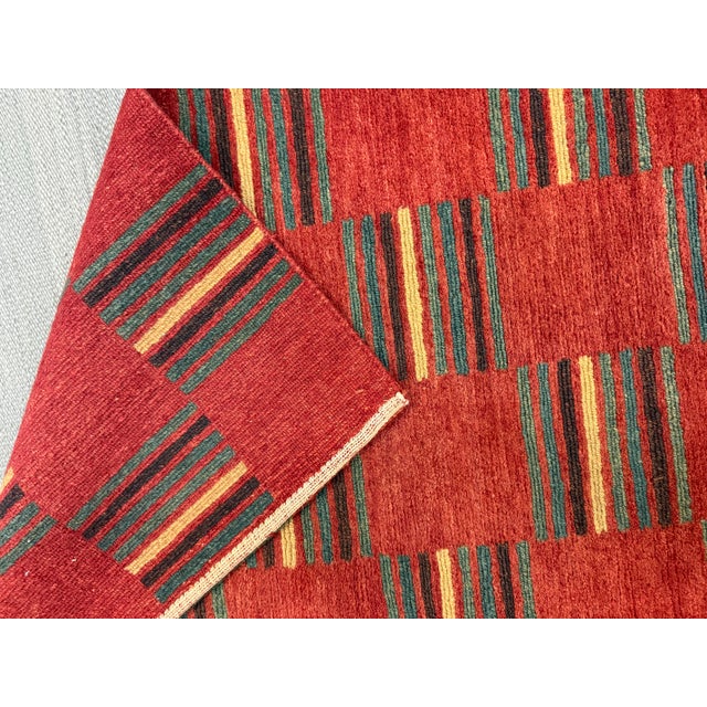 Textile 2ft × 3ft 2in Handwoven Flatweave Patchwork Kilim Area Rug For Sale - Image 7 of 12