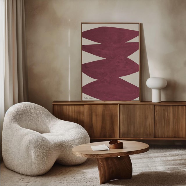 Not Yet Made - Made To Order "Fearless Affirmations Painting Magenta" - Geometric Painting by Nicolette Capuano - 2026 New Colorway For Sale - Image 5 of 8