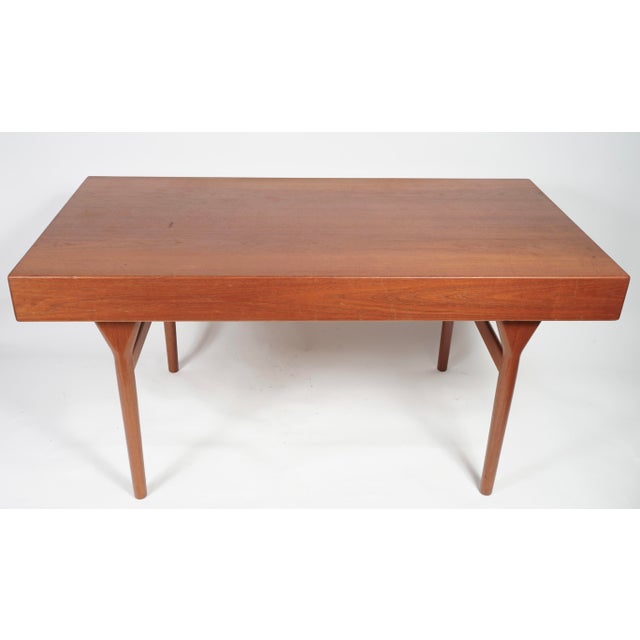 Brown Nanna Ditzel Teak Writing Desk for Søren Willadsen For Sale - Image 8 of 18