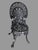 Shabby Chic Pair Vintage Cast Aluminum Patio Garden Chairs Greek Key Shell Back Black Metal For Sale - Image 3 of 7