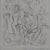 Hervé Baille, Adam and Eve in Paradise, Original Pencil Drawing For Sale - Image 6 of 7
