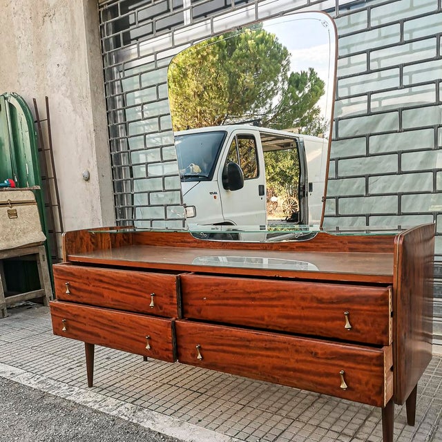 Mid-Century Dressing Table with Mirror, Italy, 1960s For Sale - Image 16 of 18