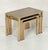 Belgo Chrome Set of Three Belgo Gilt Chrome Stacking or Nesting Tables From Belgium For Sale - Image 4 of 8