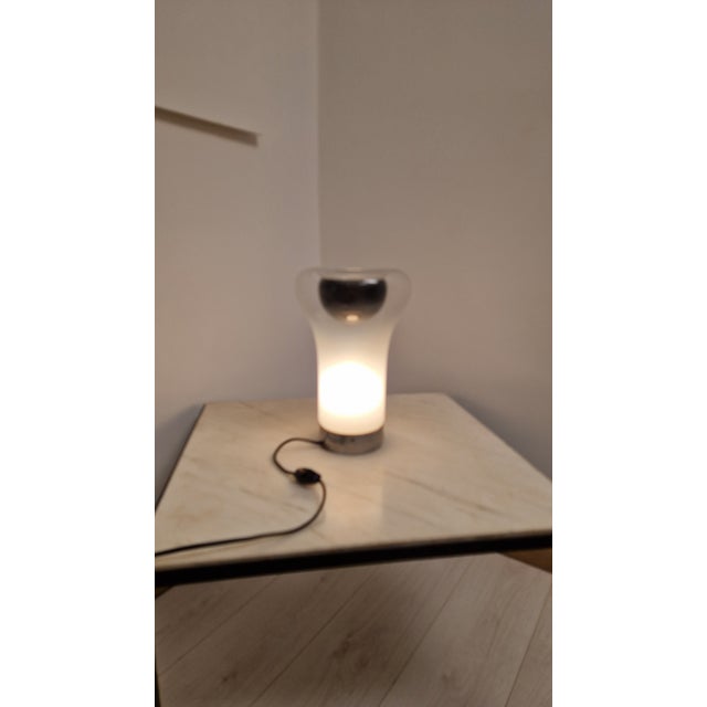 Saffo Table Lamp in Metal and Glass by Angelo Mangiarotti for Artemide, 1960s For Sale - Image 16 of 18