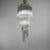 A fine Italian Art Glass chandelier by Venini circa 1950. The circular metal frame supports a series of star shaped clear...