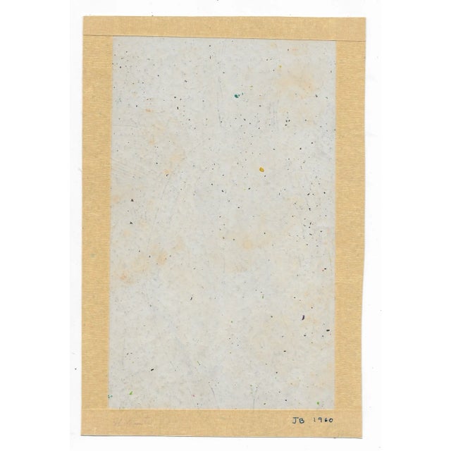 MCM mixed media female nude in a landscape from the estate of Chicago artist James Frederic Bone (1929-2015). Gouache,...