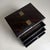 Compact Japanese writing box or small kodansu storage cabinet with a restrained, well-balanced form and a rich dark brown...