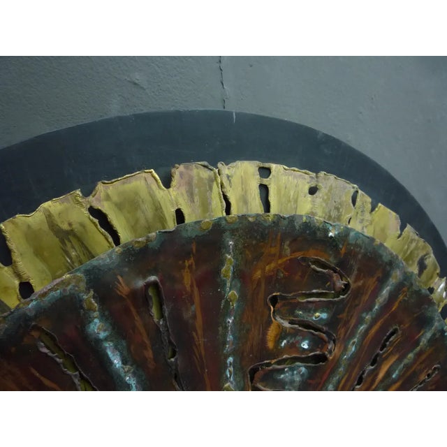 Metal Decorative Copper Wall Artwork, 1970s For Sale - Image 7 of 10
