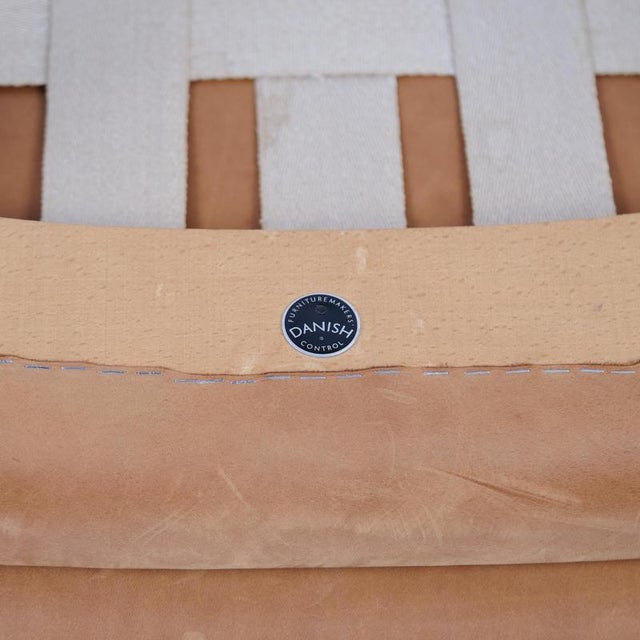 AP19 Papa Bear Chair in Cognac-Coloured Nubuck Leather by Hans J. Wegner for AP Stol, 1960 For Sale - Image 10 of 11