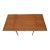 Danish Mid-Century Modern Square Teak Refectory Extension Boards Dining Table For Sale