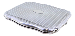 Guilloche Silver Cigarette Case