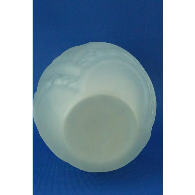 20th Century Art Nouveau Glass Vase Decorated with Bas-Relief from Muller Frères, Lunéville, France, 1900s For Sale - Image 15 of 18