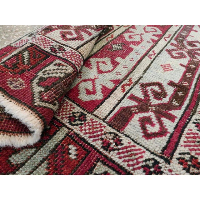 Galerie Shabab Collection Early 20th Century Turkish Ghiordes Throw Rug For Sale - Image 9 of 9