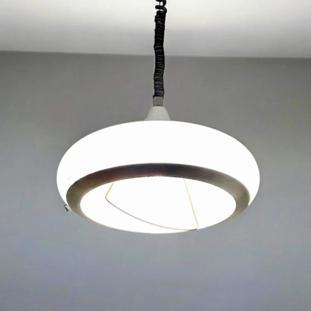 Space Age Plastic Pendant Light from Stilux Milano, 1970s For Sale - Image 6 of 11