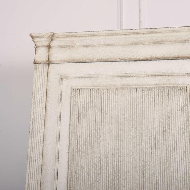 Early 19th C painted scandinavian style linen with interior fitted slidding trays. 1820 This piece is designed in the...