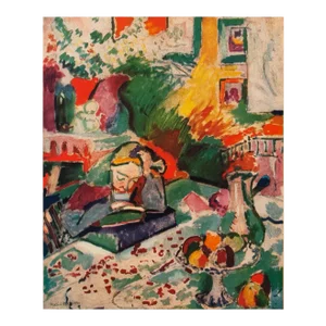 1940s After Henri Matisse, "Reading" First Edition Period Swiss Lithograph