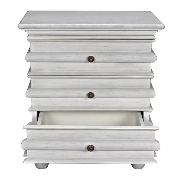 Not Yet Made - Made To Order NOIR Ascona Side Table, White Wash For Sale - Image 5 of 8