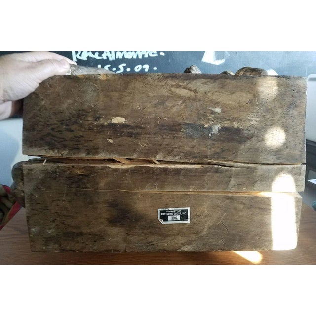 Wood Early 19th Century Antique Continental Hand Carved Wood Lion Model For Sale - Image 7 of 10