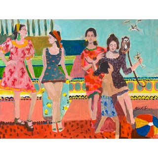 ‘‘Almost There Girls Almost There” Contemporary Giclee Print by Michelle Heimann, 24" x 18" For Sale