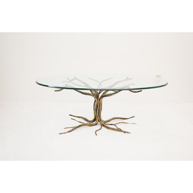 Coffee Table with Forged Metal Frame by Salvino Marsura, 1960s For Sale - Image 12 of 16