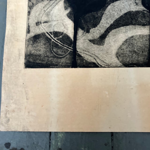 Mid-Century Modern Mid Century Modern Abstract Lithograph Print For Sale - Image 3 of 5