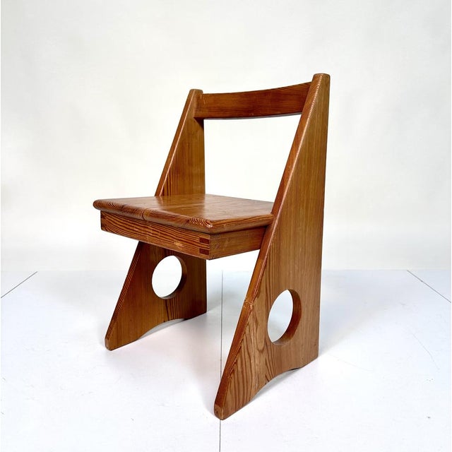 Swedish Children's Chair in Pine by Gilbert Marklund, 1960s For Sale - Image 14 of 14