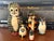 Hand-Painted Folk Art Cat and Mouse Nesting Dolls - Set of 5 For Sale - Image 11 of 11