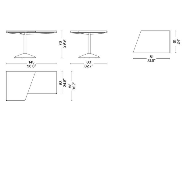 Stadera Desk Table by Franco Albini for Cassina For Sale - Image 9 of 10