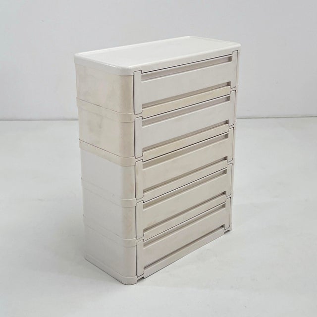 White Model 4964 Chest of Drawers by Olaf Von Bohr for Kartell, 1970s For Sale - Image 11 of 11