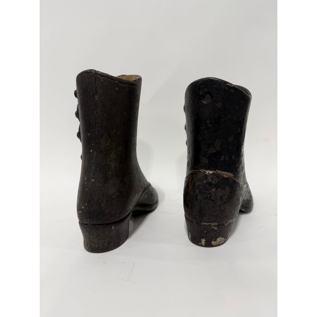 j.r. Palmenbergs & Sons Ny, Near Pr of Cast Iron Mannequin Boot Forms Door Stops For Sale In Providence - Image 6 of 9
