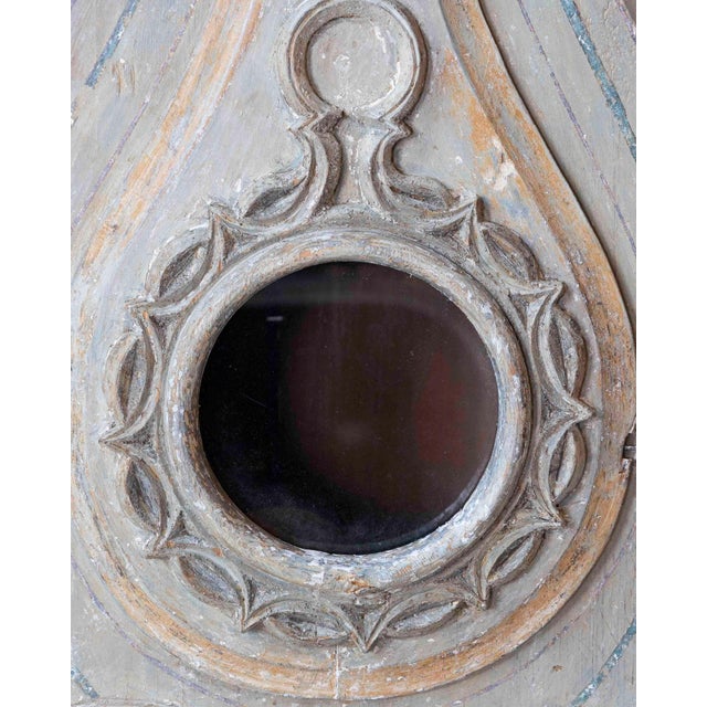 Antique Gustavian Longcase Clock, Hand-Carved Pine, Sweden, 1820 For Sale In Atlanta - Image 6 of 17