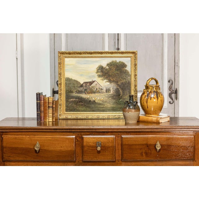 Italian Early 19th Century Walnut Three Drawers over Two Doors Buffet For Sale In Atlanta - Image 6 of 16