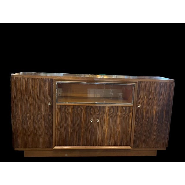 Art Deco Buffet in Macassar Ebony, 1940s For Sale - Image 13 of 14