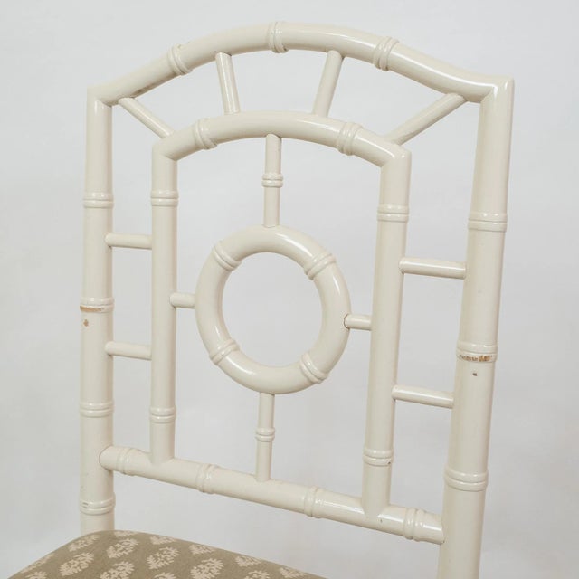 Late 20th Century Late 20th Century Vintage Chinoiserie Chloe Side Chair by Bungalow 5 For Sale - Image 5 of 9
