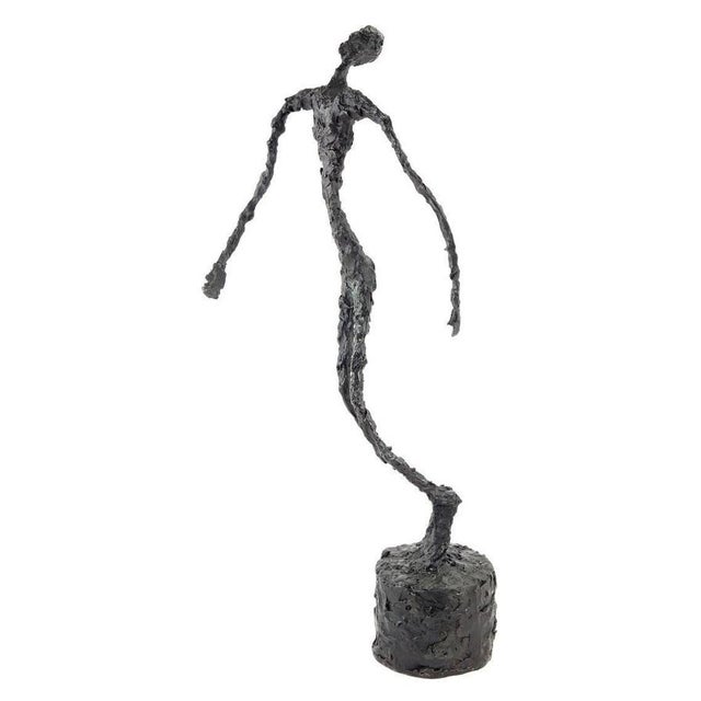 Modern Modern Dark Patinated Falling Man Sculpture, Bronze For Sale - Image 3 of 11