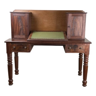 Antique Sheraton Mahogany Plantation Writing C. Mid 19th Century For Sale