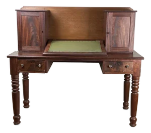 Antique Sheraton Mahogany Plantation Writing C. Mid 19th Century