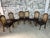 Dimensions: H 40.5” x W 18.8” x SD 17.7” x SH 19.6” Set of 6 French Louis XVI style cane back dining chairs. Seats...